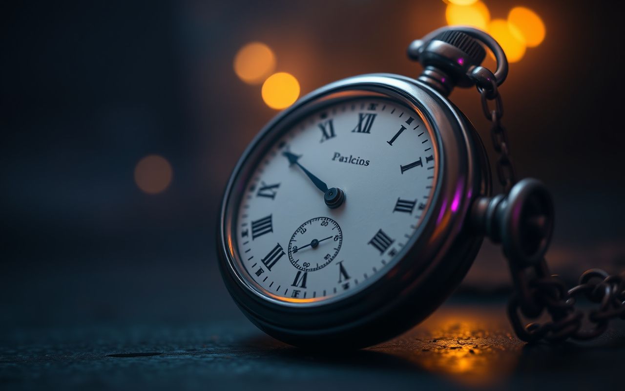 Vintage pocket watch at 1:11 — angel number 111 manifestation