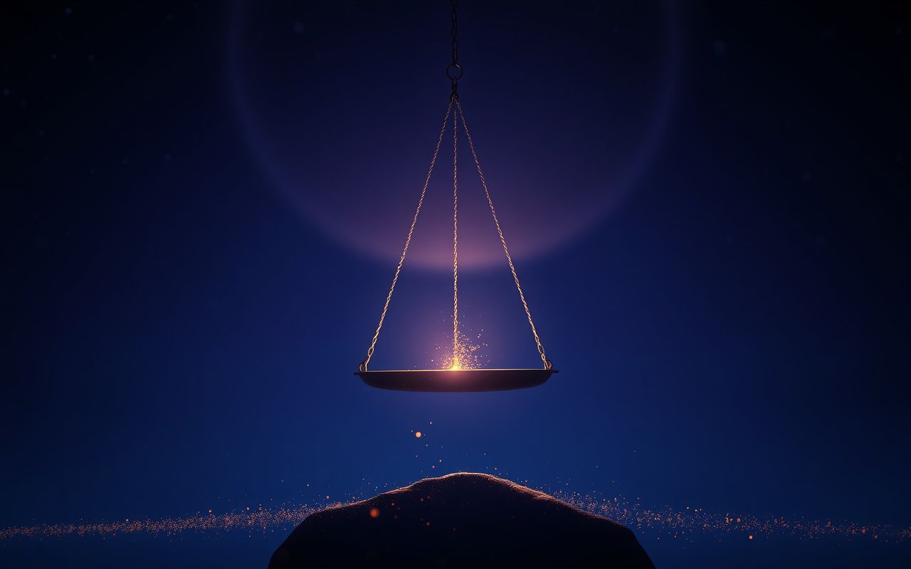 Two balancing scales of light in cosmic space